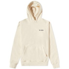 Sporty & Rich Serif Logo Hoody in Cream/Navy