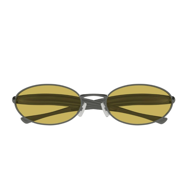 Photo: Bottega Veneta Eyewear Bottega Veneta Bv1386s Linea Signature Icons 002 Ruthenium Yellow Sunglasses