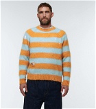 Undercover - Distressed mohair and wool-blend sweater