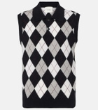 Lisa Yang Anwen argyle cashmere sweater vest