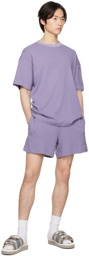 RANRA Purple Mock-Fly Shorts