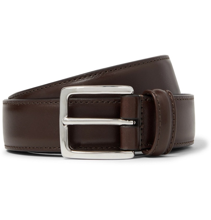 Photo: Anderson's - 3cm Dark-Brown Leather Belt - Brown