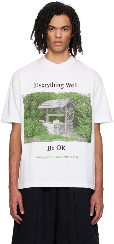 Photo: Online Ceramics White 'Everything Well Be Ok' T-Shirt