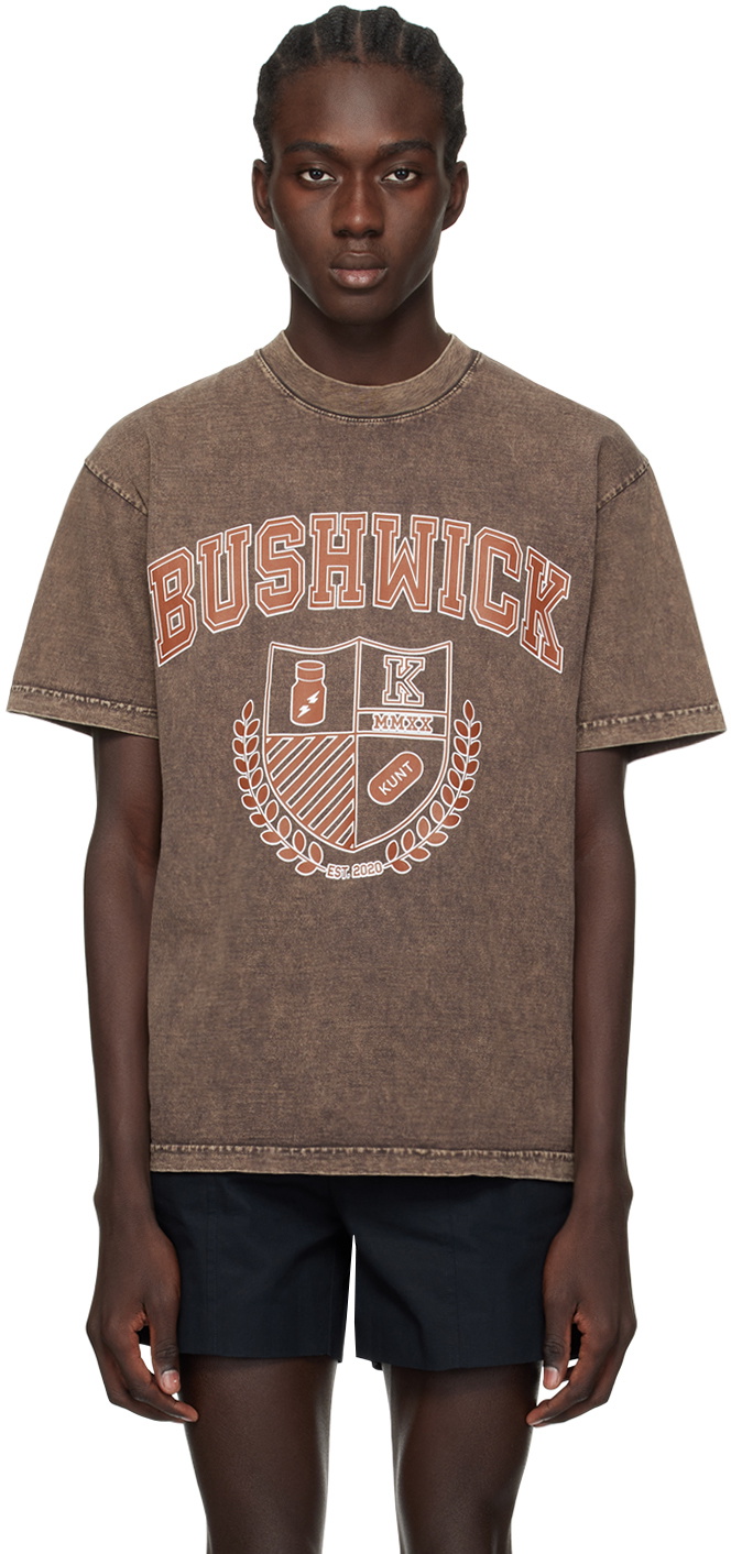 K.NGSLEY Brown 'BUSHWICK' T-Shirt