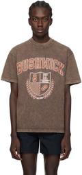 K.NGSLEY Brown 'BUSHWICK' T-Shirt