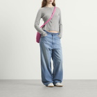 MM6 Maison Margiela Women's Nylon Crossbody Bag in Carmine Rose 