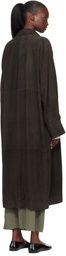 Lauren Manoogian Brown Suede Car Coat