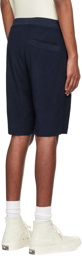 Sunspel Navy Towelling Shorts
