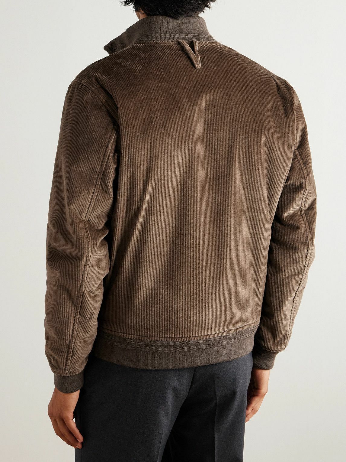 Valstar - Valstarino Cotton-Blend Corduroy Padded Jacket - Brown