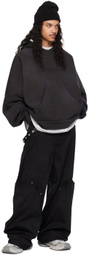 NAMESAKE Black Ports Washed Pop-Up Hoodie