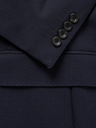 Richard James - Hepworth Double-Breasted Grain de Poudre Wool Suit Jacket - Blue
