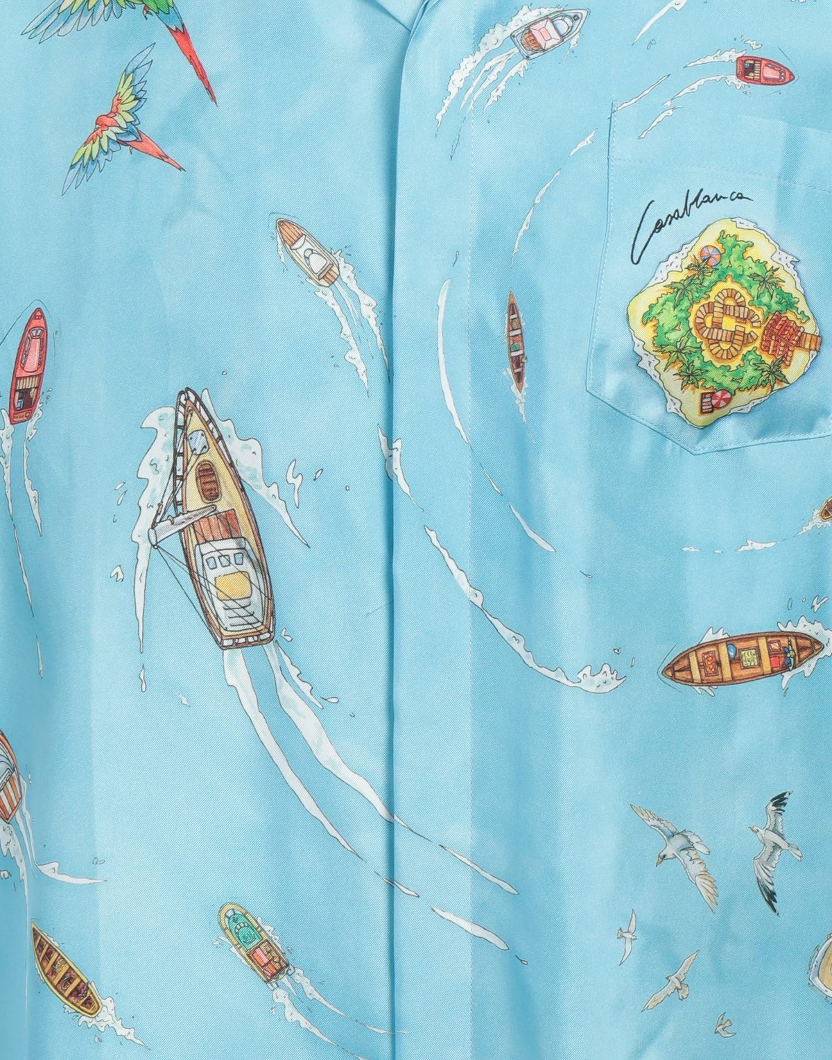 Casablanca Mens Shirt Sky in Blue