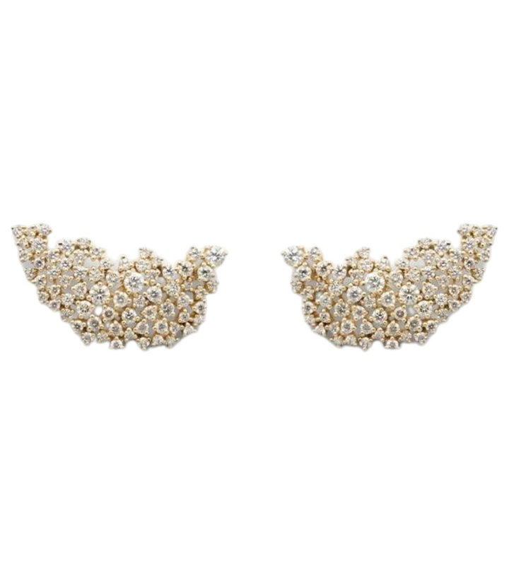 Photo: Ananya Scatter 18kt gold earrings with diamonds