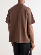 BODE - Sequin-Embellished Cotton-Jersey T-Shirt - Brown