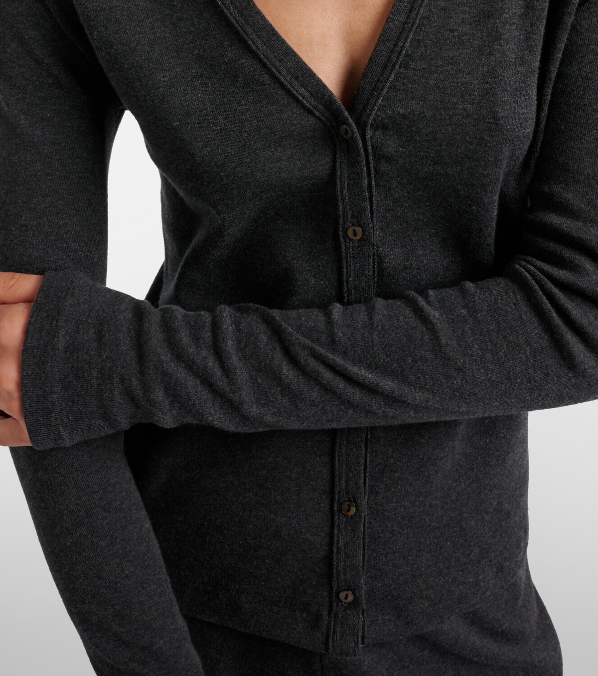 The Row Cresp cotton cardigan