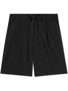 Snow Peak - Wide-Leg Shell Drawstring Shorts - Black