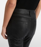 AG Jeans Mari leather skinny pants