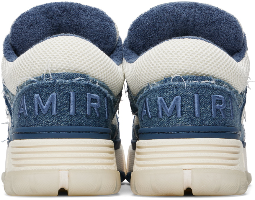 AMIRI Indigo & White Vintage Denim MA-1 Sneakers Amiri
