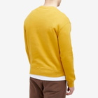 Maison Kitsuné Men's Racing Fox Comfort Crew Sweat in French Mustard