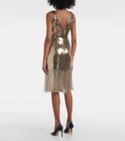 Ralph Lauren Collection Dolley embellished silk midi dress