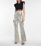 Dolce&Gabbana - Laminated brocade cargo pants