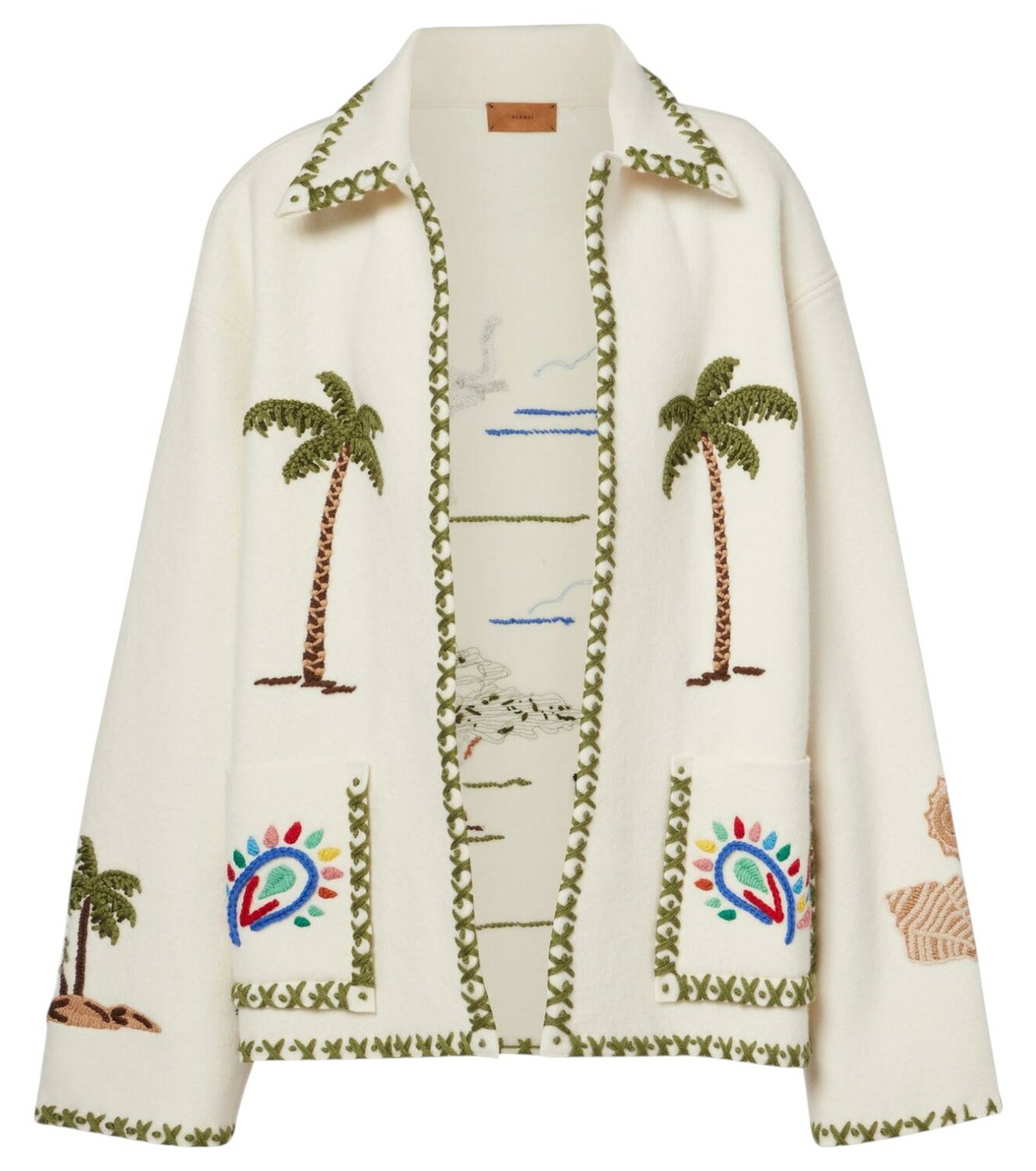 Alanui - x Looney Tunes Bugs Bunny virgin wool cardigan Alanui