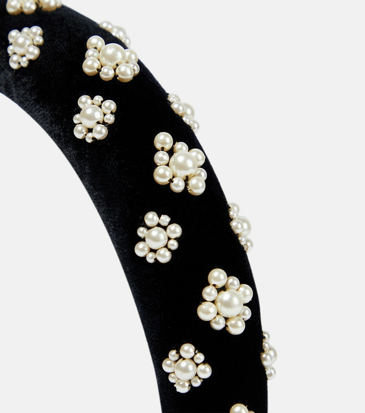 Jennifer Behr Embellished velvet headband Jennifer Behr