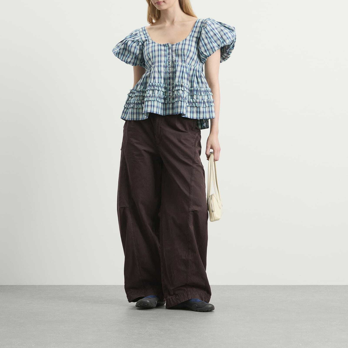 Damson Madder Women's Summer Joy Blouse in Blue