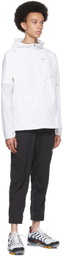 Nike White Packable Windbreaker Jacket