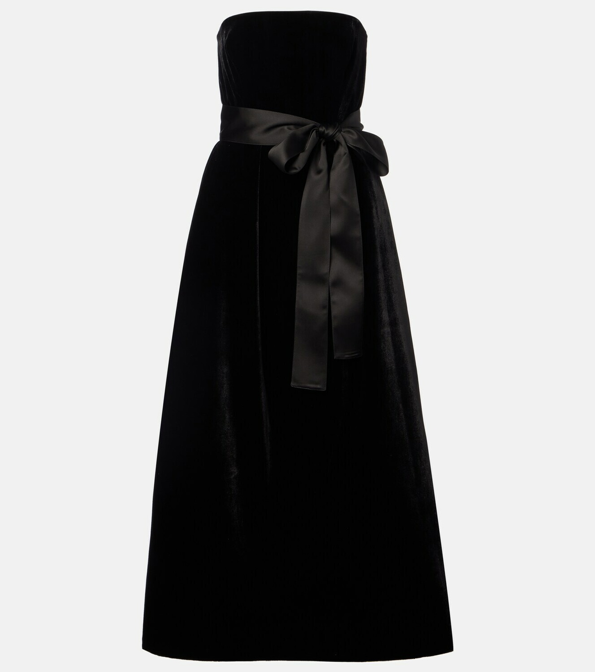 Elie Saab Belted velvet gown