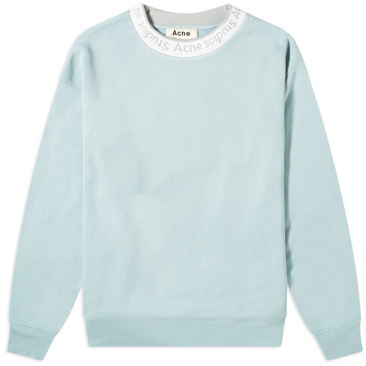 Photo: Acne Studios Fulton Logo Rib Crew Sweat