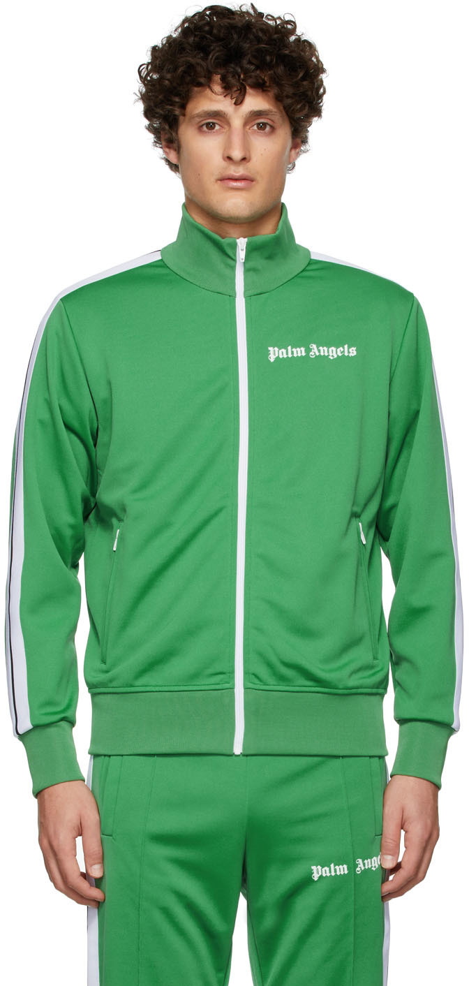 Mens Palm Angels green Classic Track Jacket