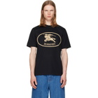 Burberry Black Knight Stamp Cotton T-shirt