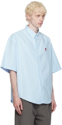AMI Alexandre Mattiussi Blue Ami de Cœur Shirt