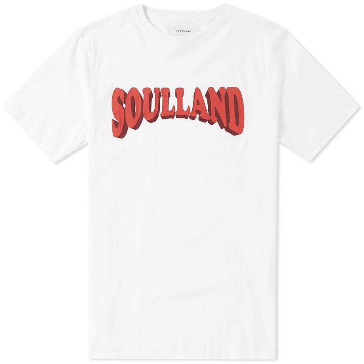Photo: Soulland Ozzel Retro Logo Tee White