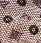 Rubinacci - 8cm Cotton and Silk-Blend Jacquard Tie - Beige