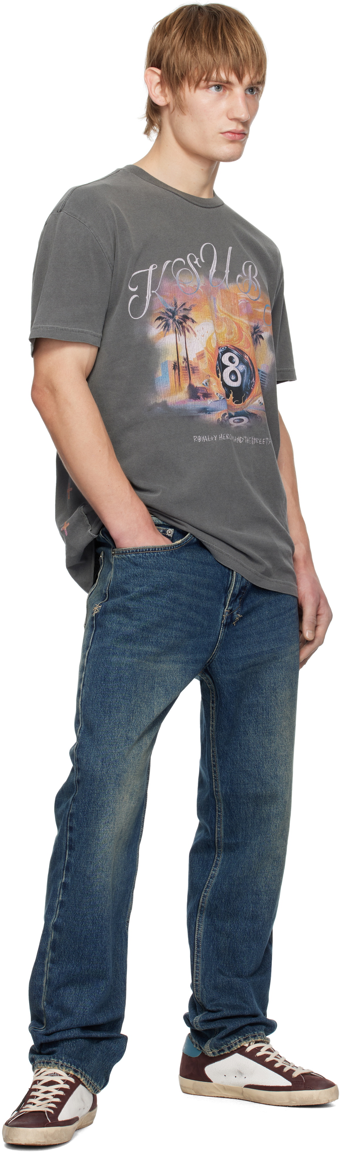 Ksubi Gray World Order Biggie T-shirt Ksubi