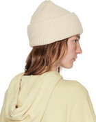 Acne Studios Beige Small Logo Beanie