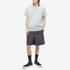 Maison Kitsuné Men's Chillax Fox Patch Classic T-Shirt in Grey Melange