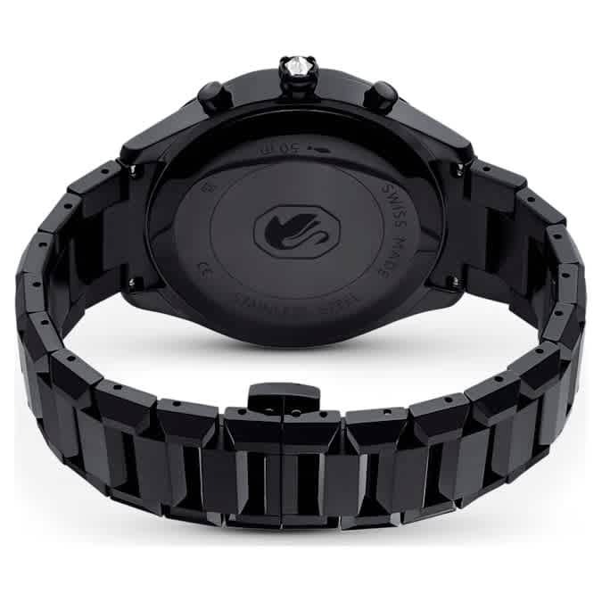 Swarovski Dextera Chronograph Quartz Crystal Black Dial Watch 5641393
