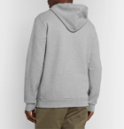 A.P.C. - Carhartt WIP Logo-Print Loopback Cotton-Blend Jersey Hoodie - Gray