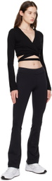 Norba Black Wrap Top