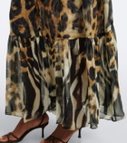 Camilla Embellished leopard-print silk chiffon maxi dress