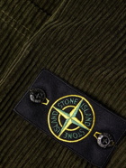 Stone Island - Logo-Appliquéd Garment-Dyed Cotton-Corduroy Shirt Jacket - Green