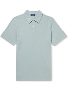 FRESCOBOL CARIOCA - Constantino Cotton and Linen-Blend Polo Shirt - Green