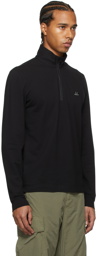 C.P. Company Black Quarter-Zip Polo