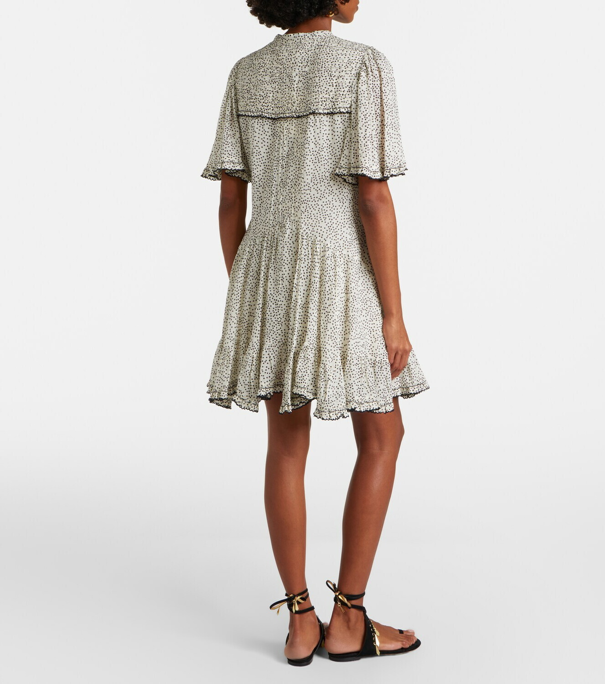 Marant Etoile Daynia polka-dot cotton minidress