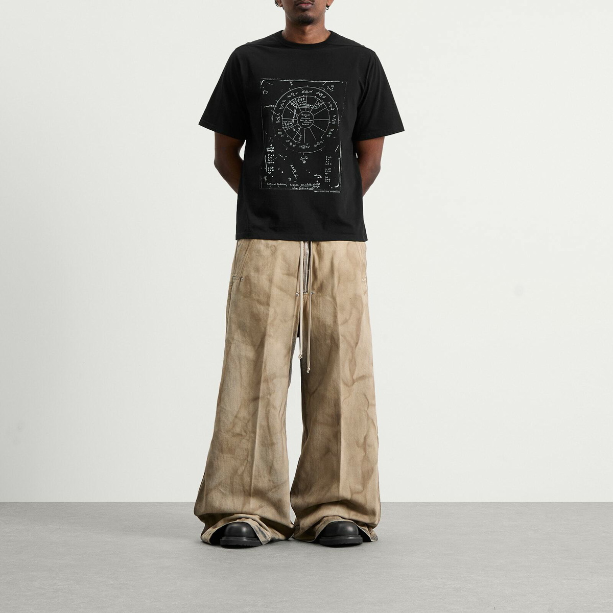 Rick Owens Men's Celestial Brad T-Shirt in Black