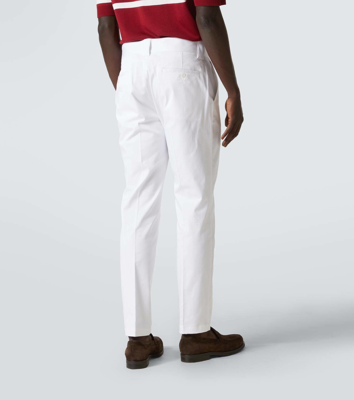 Dolce&Gabbana Cotton gabardine straight pants