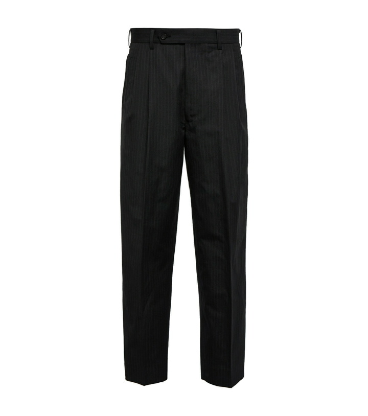 Photo: Comme des Garcons Homme - Herringbone striped straight pants